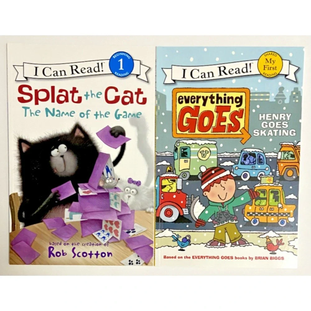 I Can Read Splat The Cat THE NAME OF THE GAME Everything Goes HENRY GOES SKATING